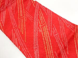 絞り抽象竹模様名古屋帯